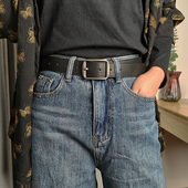 日系无印针扣皮带男潮ins韩版 牛仔裤 腰带年轻人简约男女百搭