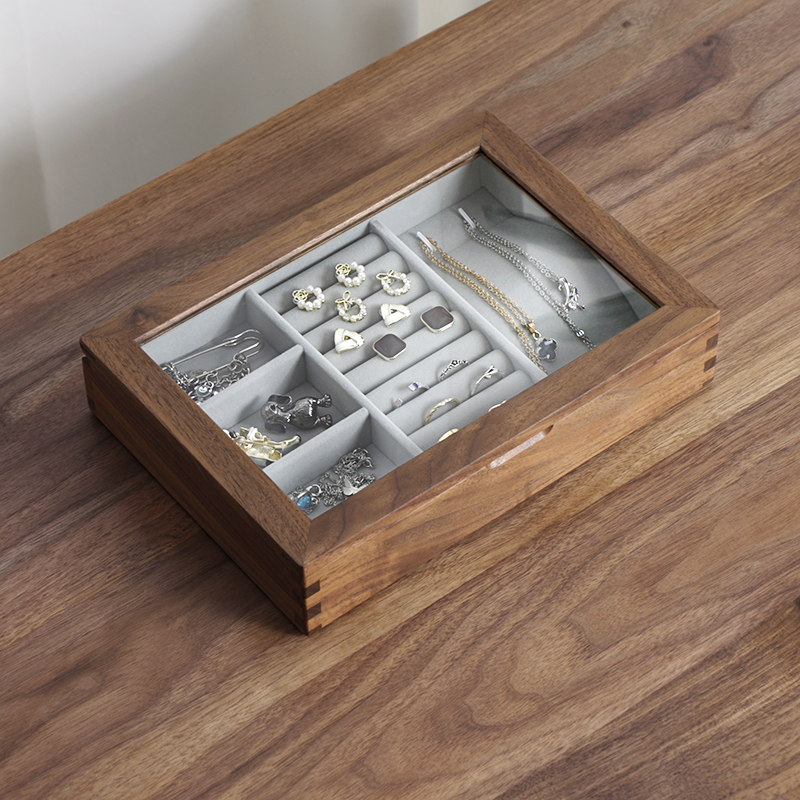 三思工房新中式分格防氧首饰盒