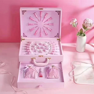 粉红丝带胸部套盒美容院专用乳腺疏通经络按摩精油丰韵美乳紧致