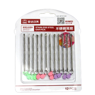 日美挖耳勺掏耳勺耳扒采耳工具美容美妆  掏耳朵耳挖 整板12个