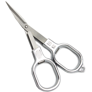 金达日美加厚不锈钢折叠式小剪刀 抽拉折叠旅行剪 钓鱼剪户外随身