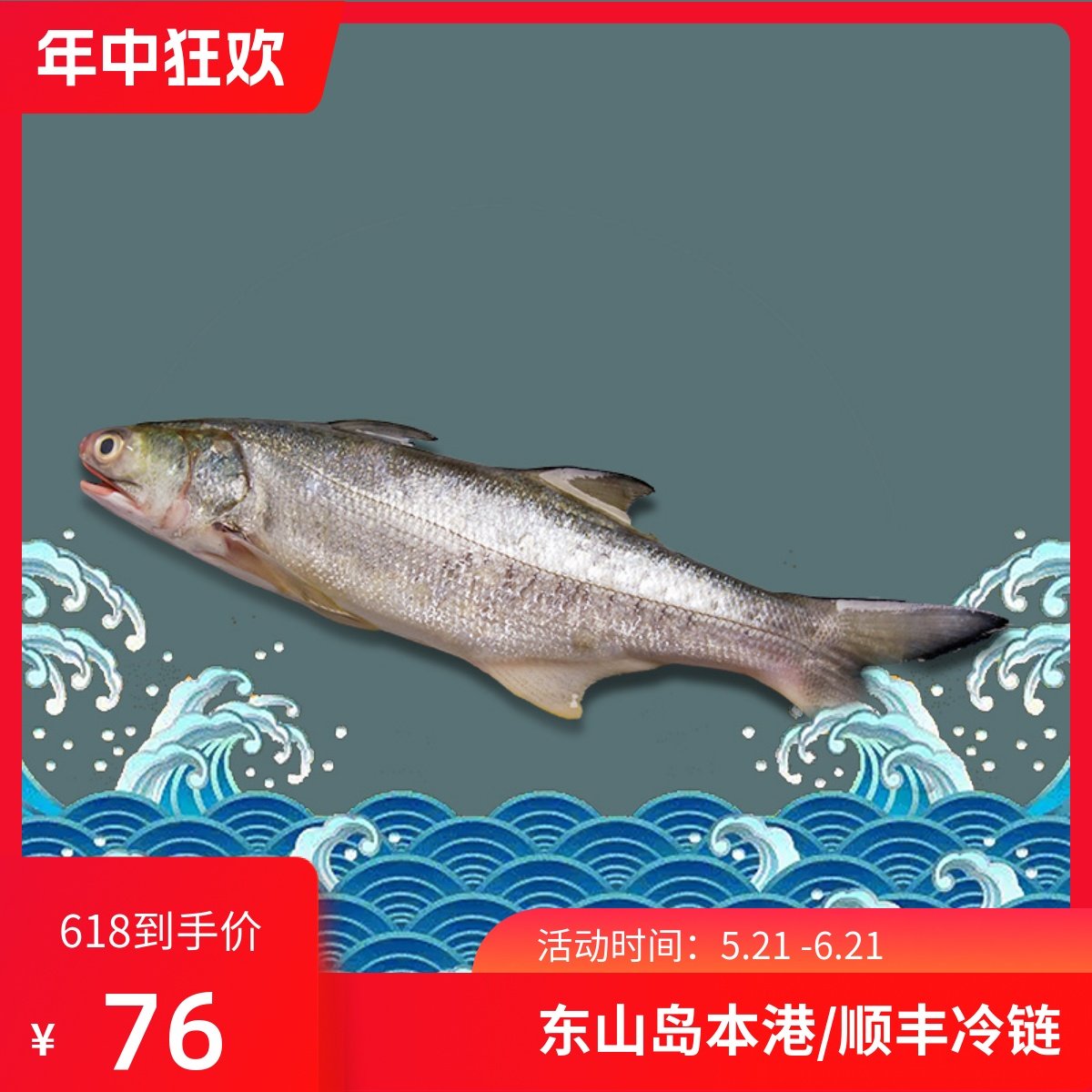 东山岛养殖午鱼四指马鲅马友鱼章跳海鲜水产