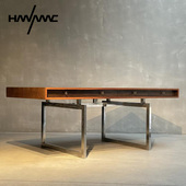 全实木书桌北美黑胡桃原木Karakter Office Desk电脑办公桌写字台