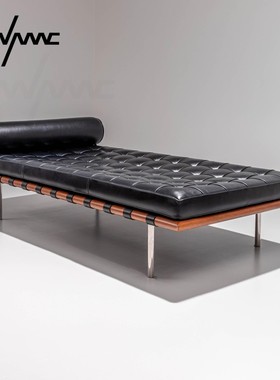 HANMAC巴塞罗那床真皮沙发床客厅长凳坐凳现代 braclona daybed