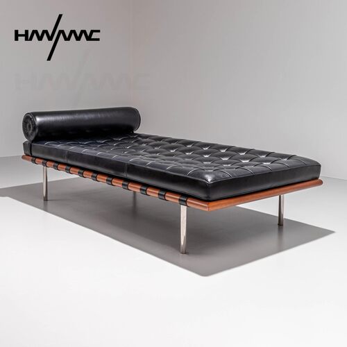 HANMAC巴塞罗那床真皮沙发床客厅长凳坐凳现代 braclona daybed
