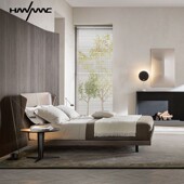 AZUL HANMAC意式 真皮床双人床大平层主卧床现代极简皮床婚床 Bed