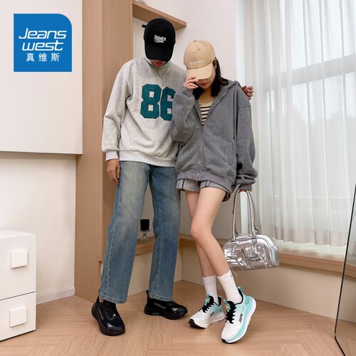 Jeanswest/真维斯跑步鞋男鞋缓震运动鞋透气轻便休闲鞋跑鞋-A1