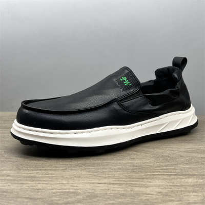 2025款夏季薄款透气驾车时尚一脚蹬懒人乐福鞋百搭男士休闲豆豆鞋