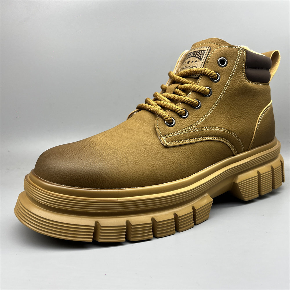 捡漏复古做旧冬季加绒保暖男士马丁男靴子轻便舒适小众英伦风短靴