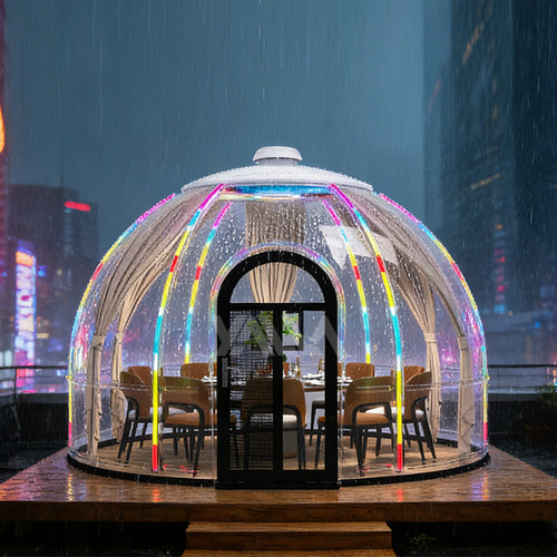 PC透明星空房网红餐厅可移动泡泡屋庭院透明太空舱户外球形帐篷