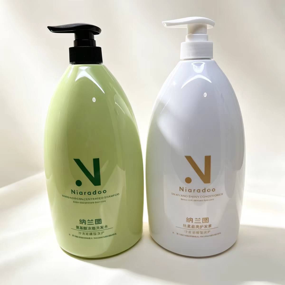 正品纳兰图氨基酸浓缩洗发水丝柔盈亮护发素 1.5L沙龙浓缩型洗护