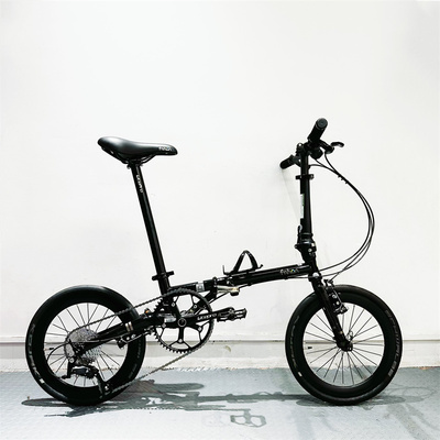 风行fnhon折叠自行车16寸超轻9速V刹男女成人变速通勤单车FGC1611