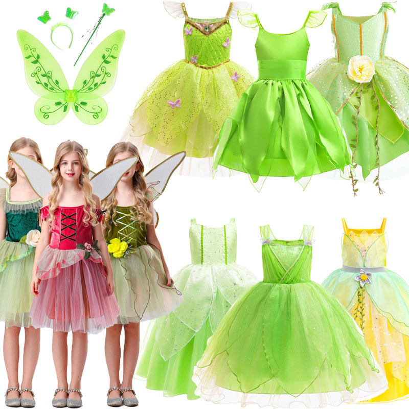 万圣节小精灵花仙子蒂安娜公主裙