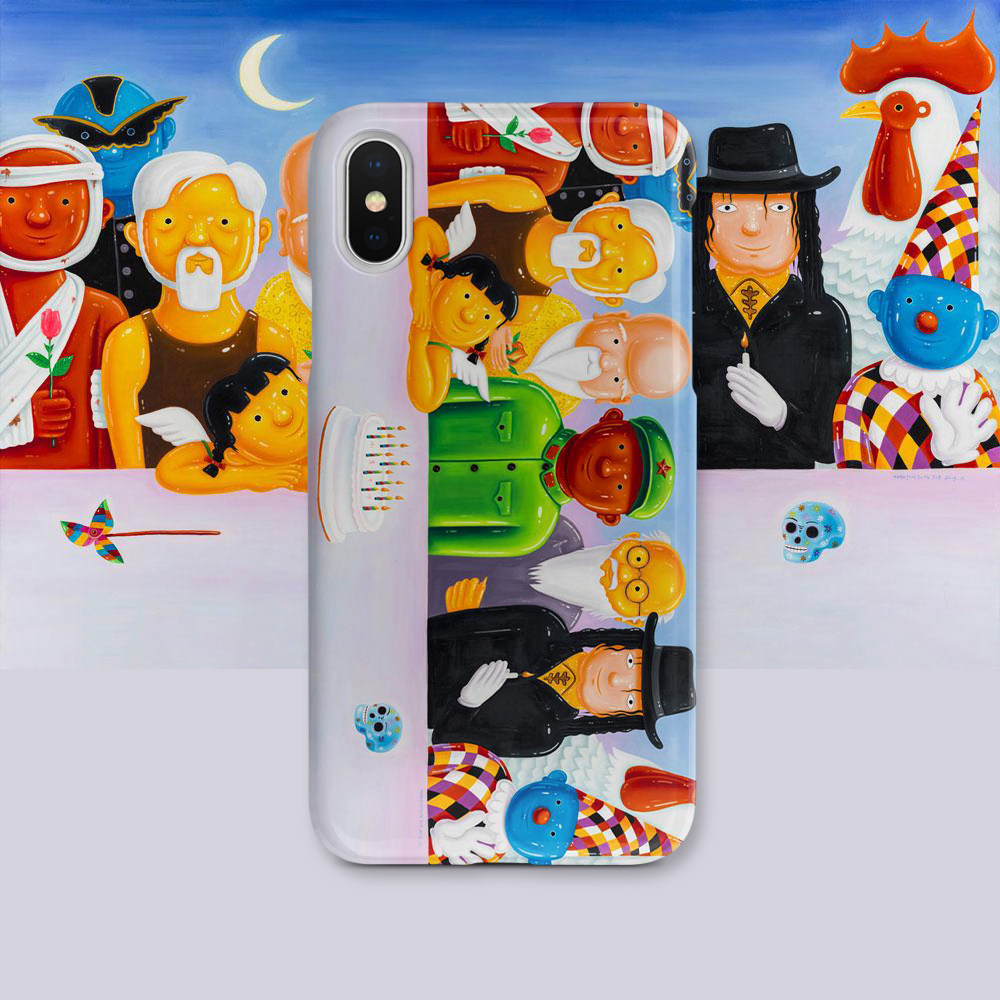 woods x 沈敬东艺术家小兵人油画适用于iPhone15/16pro/i11promax全包手机壳,3C数码配件,手机保护套/壳,淘宝优惠券,粉丝福利购,淘宝优惠卷