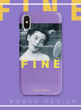 woods女孩臭美系列iPhone16/17promax紫色流行色手机壳软i15/13pro/14/xs/11pro