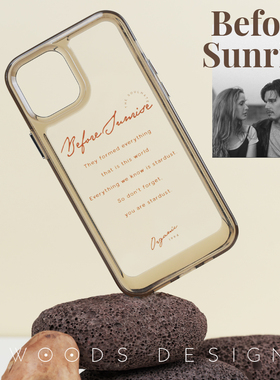 woods爱在黎明破晓前电影iphone16promax/14pro手机壳15/Xs苹果13promax透灰