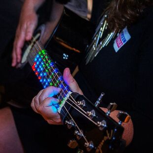 Fret 把位贴 指位贴 指示灯. Zealot学习吉他智能LED指板贴