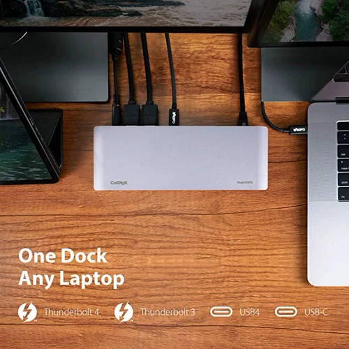 CalDigit  1 0 портов Док-станция Thunderbolt 4 для зарядки до 94 Вт.