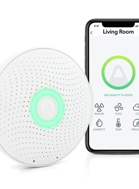 Airthings 2930 Wave Plus 智能氡和空气质量监测器.