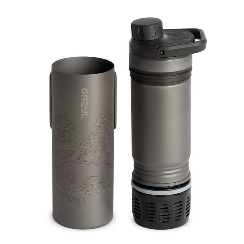 GRAYL UltraPress 钛合金耐腐蚀便携式净化过滤器 户外饮水压滤壶
