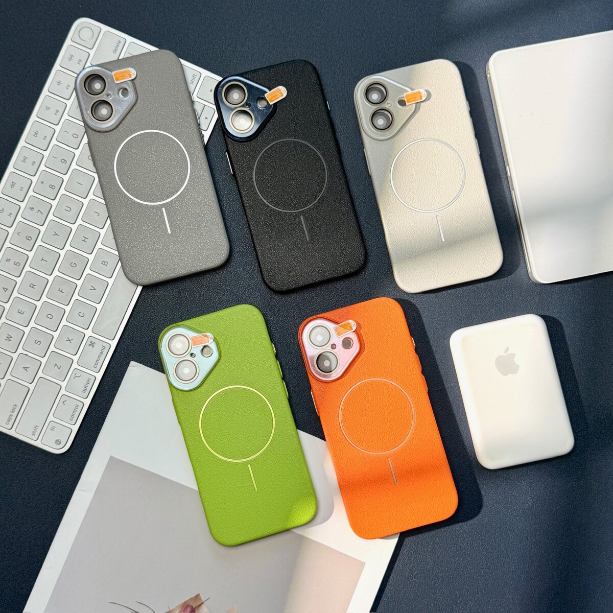 晶皮纹无线充适用iPhone16promax透明手机壳17promax苹果15Pro小众高级感个性潮14promax保护套