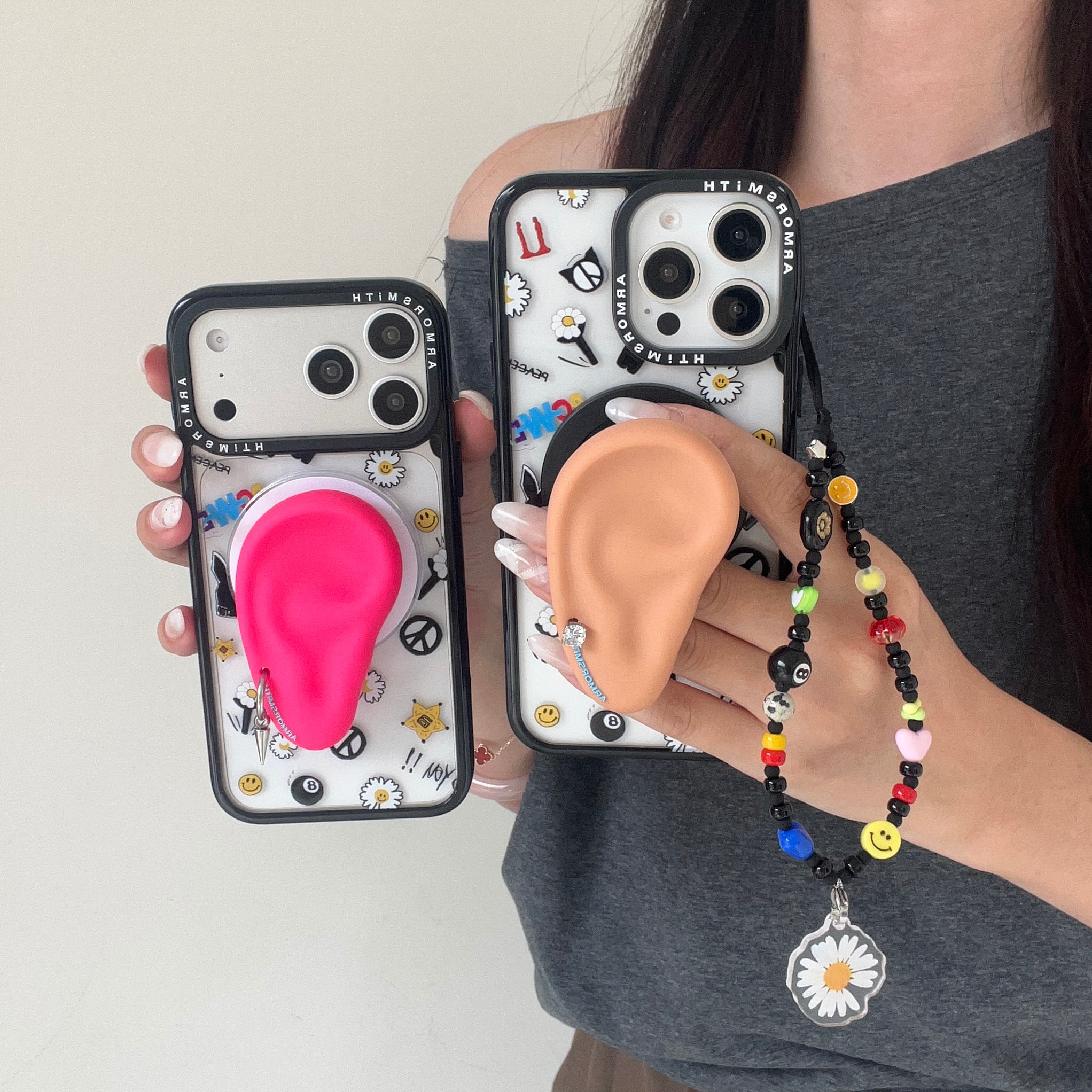 爱珀客权志龙标签磁吸支架适用于iPhone15苹果17promax手机壳13/14透明磁吸保护套12/11全包防摔16Pro手机壳