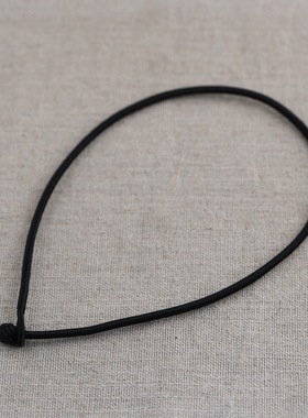手编配绳 简时尚项链绳黑色编绳3mm 长45cm 50cm 项圈项链