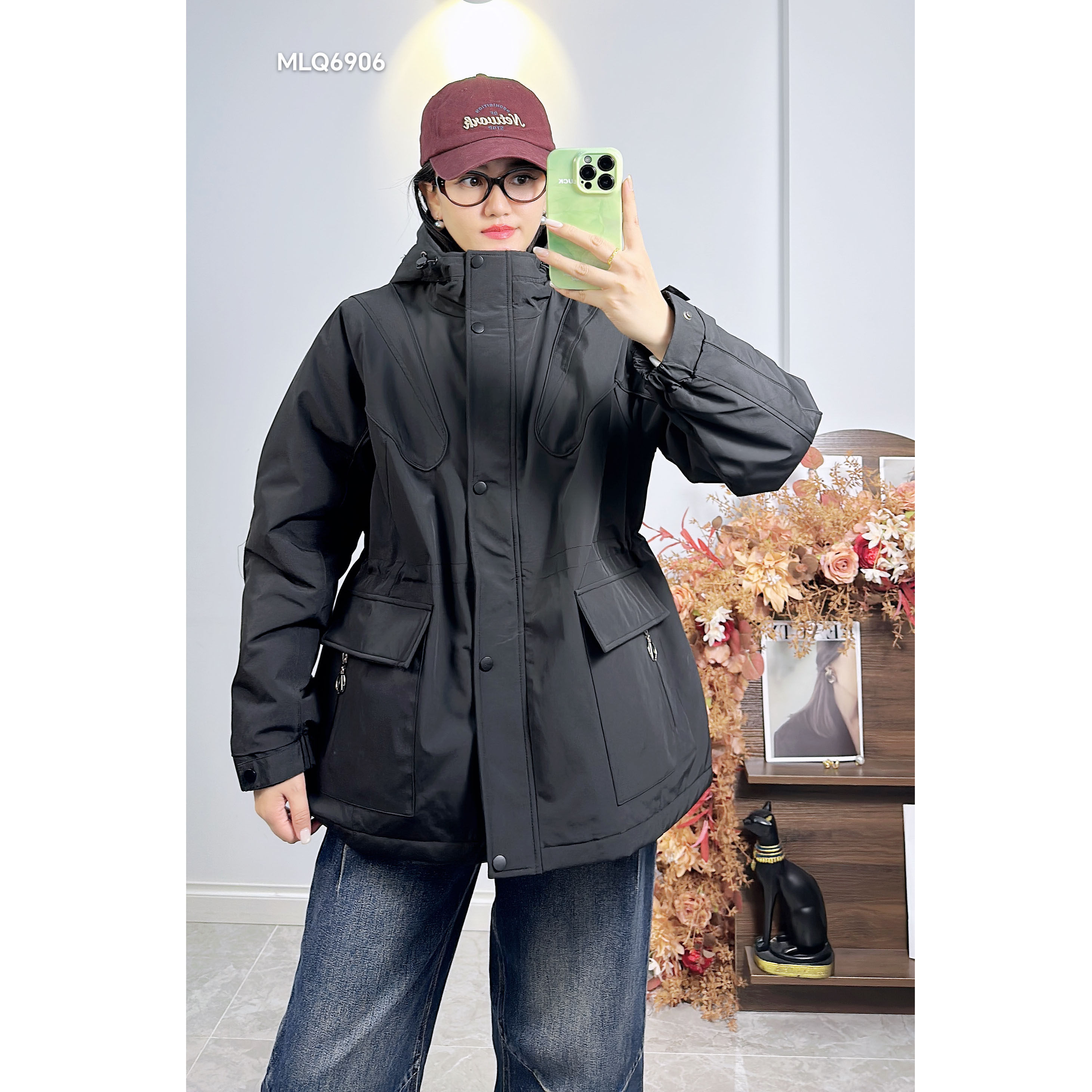 26年冬装新款加肥加大派克棉服女