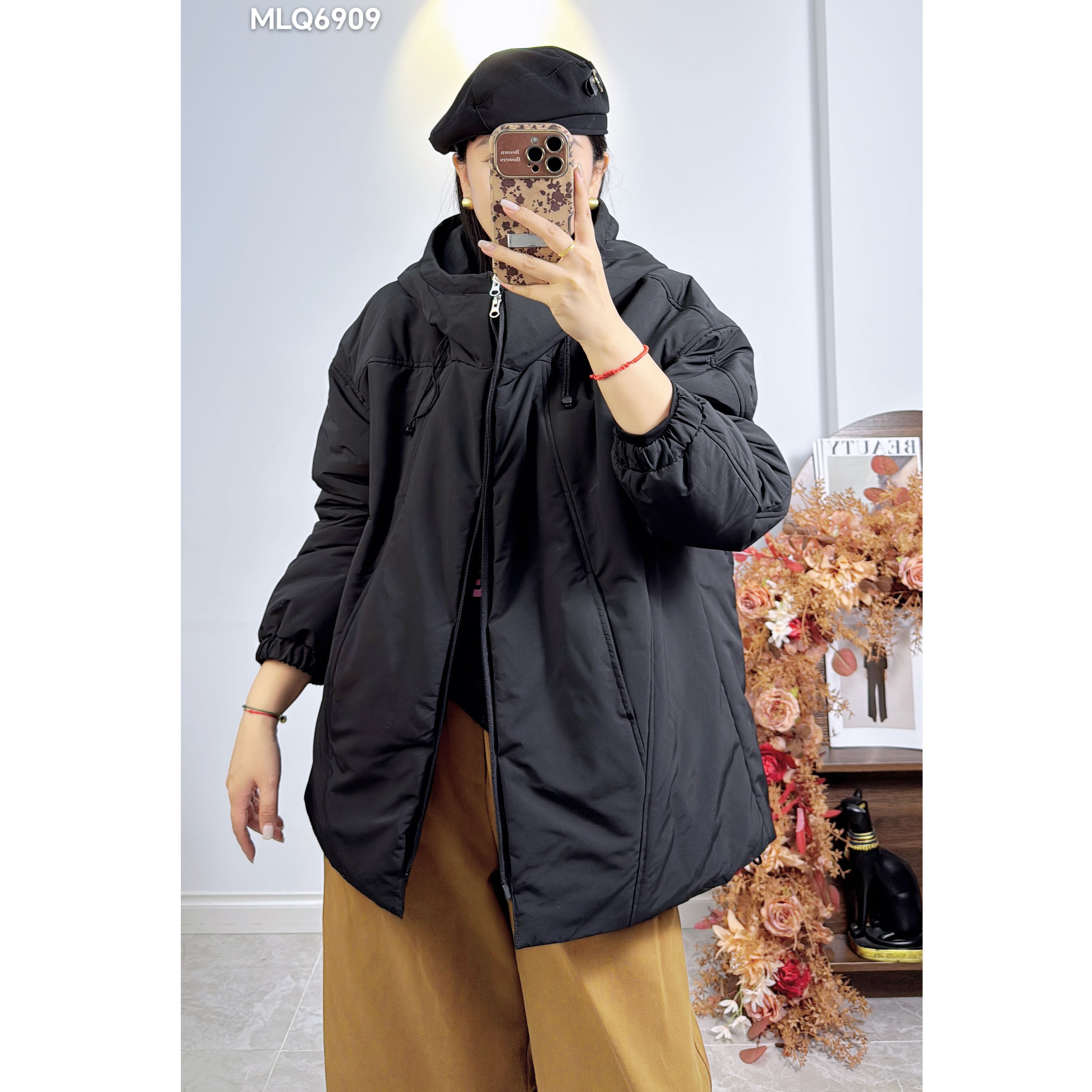 200斤微胖MM加肥加大派克棉服