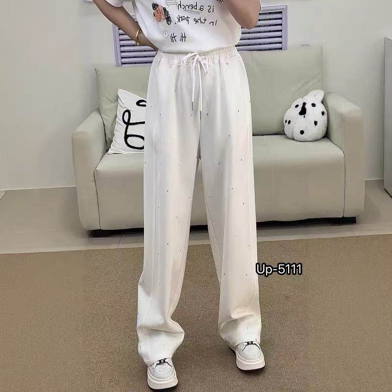 前后钻重工~高腰特大码女士白裤子直筒裤宽松百搭舒适UP5111,女装/女士精品,大码裤装,淘宝优惠券,粉丝福利购,淘宝优惠卷