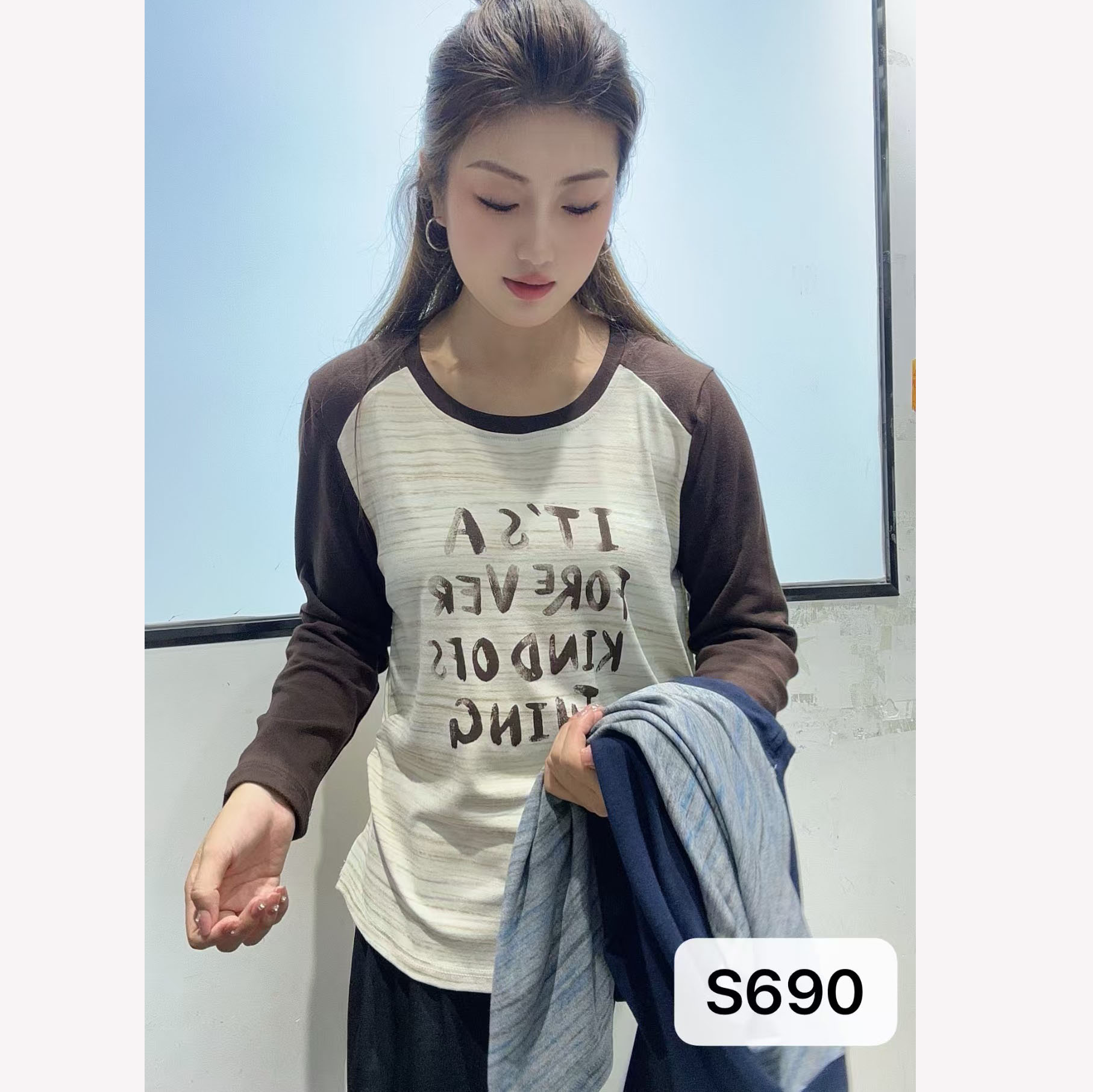 胖妹妹加肥加大弹力打底衫女秋装