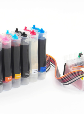 印维 兼容EPSON爱普生 R2000 R2000S R800 R1800 R1900 R2400 R2880打印机连供供墨系统墨盒墨水联供橙色橘色