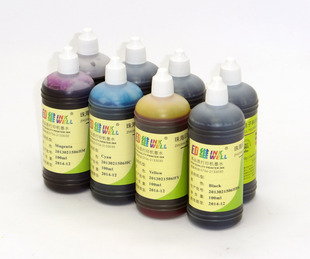 R1800 R800 R1900 R2000 100ML 印维 R2000S填充代用国产墨水打印机连供橙色橘色透明色墨水 兼容爱普生EPSON