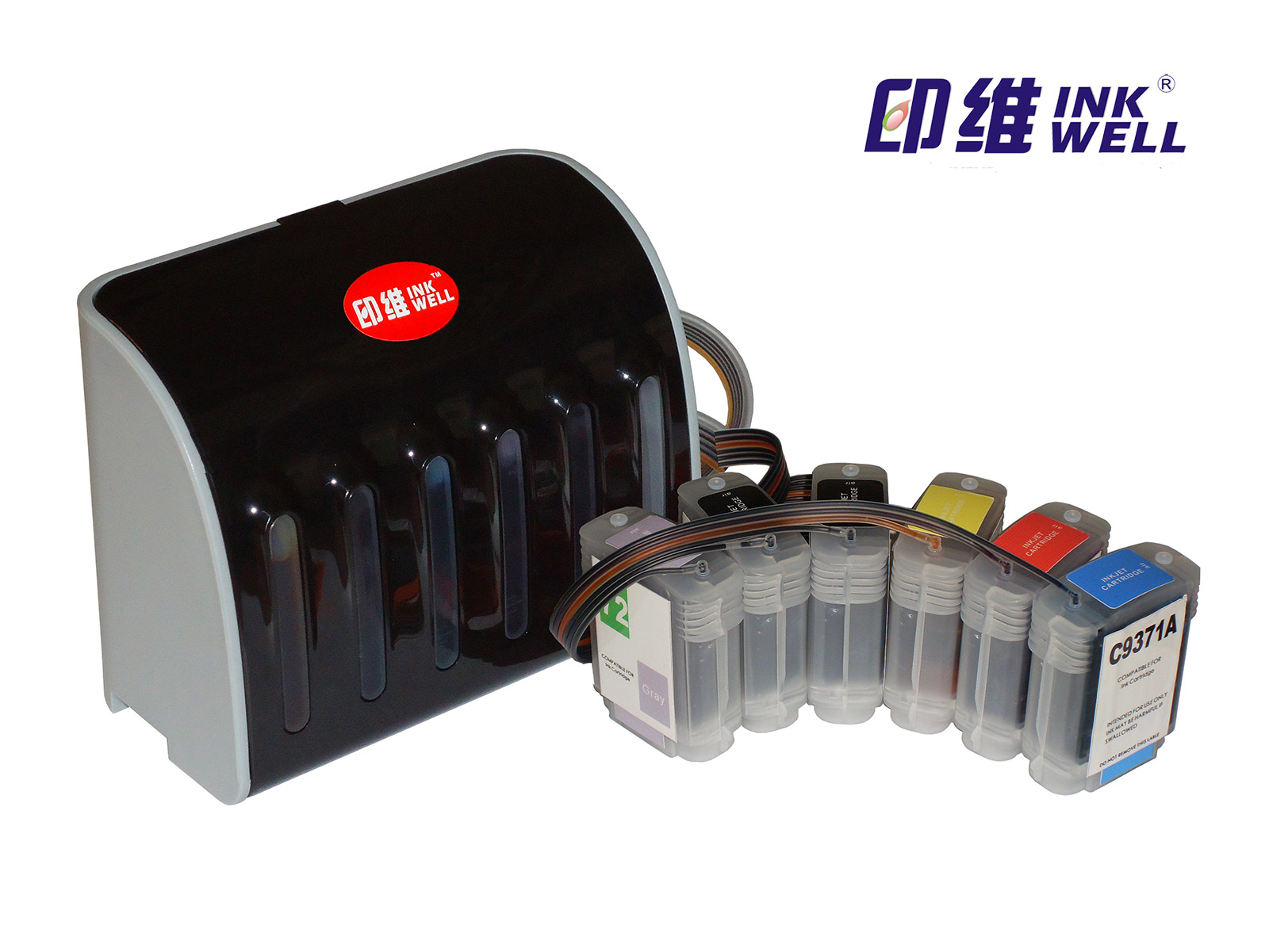 印维 HP 72墨盒 T610 T620 T770 T790 T795 T1100PS T1100MFP T1120 T1200 T1300 T1708墨盒 打印机连供系统