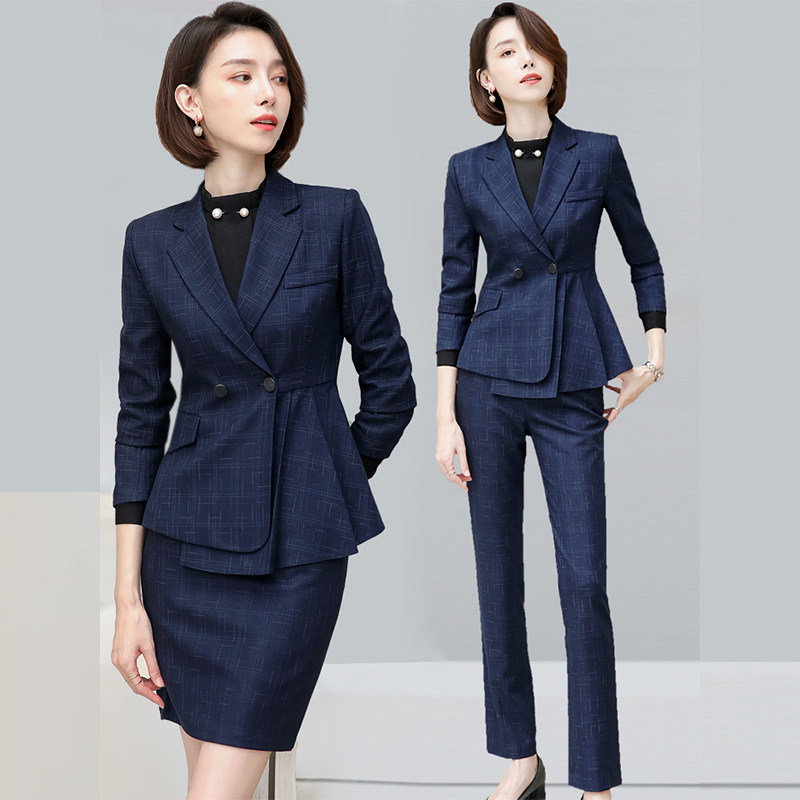 速发套装春高端4业气质正装珠宝店职作服西服外套202工新款