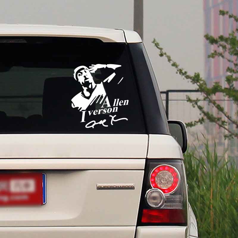 kook艾弗森汽车贴纸篮球明星阿伦allen iverson肖像 签名车贴