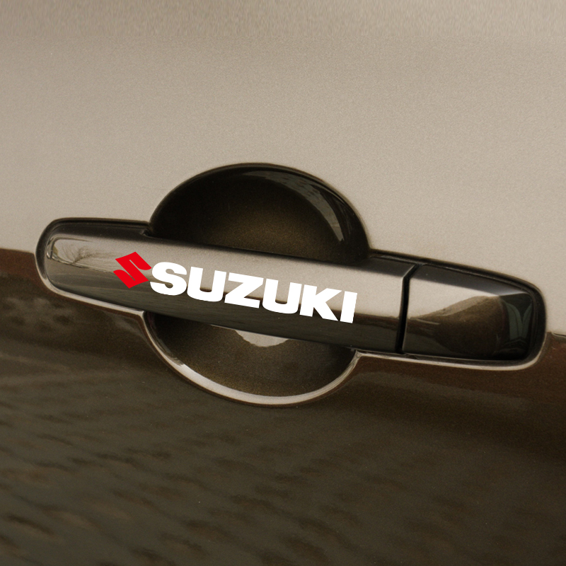 kook 汽车摩托车反光个性车贴纸铃木雨燕 SUZUKI 门把手贴 贴纸