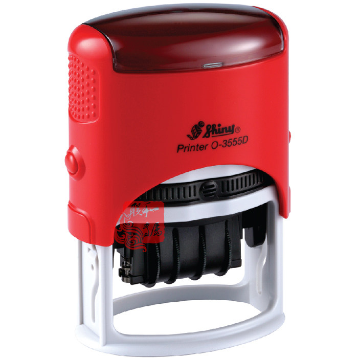 Shiny新力O-3045 O-3045D O-3555 O-3555D回墨日期印章翻斗盖日历
