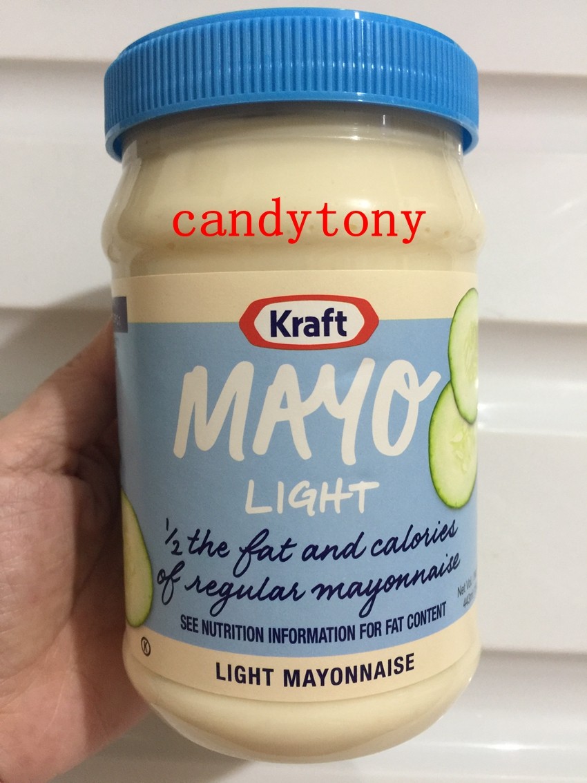 美国kraft 卡夫低卡路里白汁蛋黄酱354g-443g/瓶 2瓶包邮