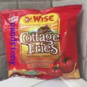 马来西亚WISE威斯比薯片蕃茄味休闲零食小吃 22g/个  10个包邮