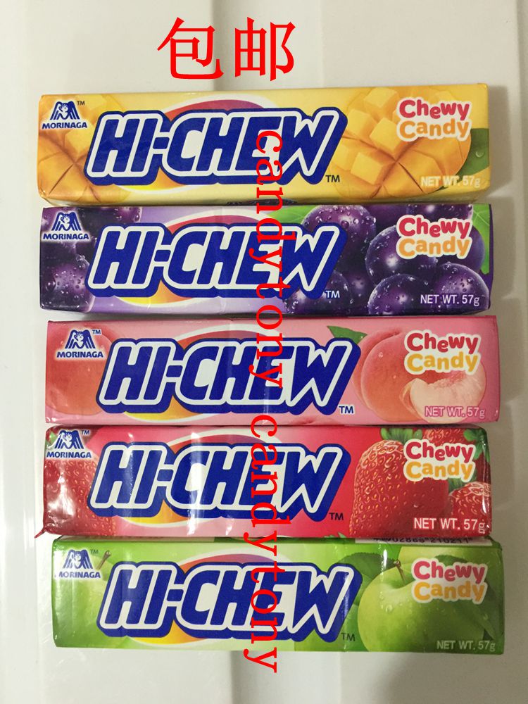 HI-CHEW森永软糖青苹果 草莓 蜜桃 提子芒果57克/个 10个包邮在类目 零食/坚果/特产, 糖果零食/果冻/布丁, 糖果中 - 来自Buy2taobao.com提供专业的淘宝代购服务