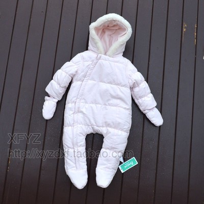 好品质牌子宝宝婴儿连体夹棉哈衣