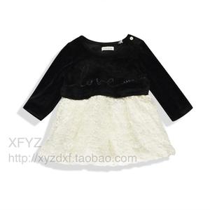 N245 高大上 蕾丝下摆 意大力 IK家 婴儿长袖连衣裙 3-6m 春秋装