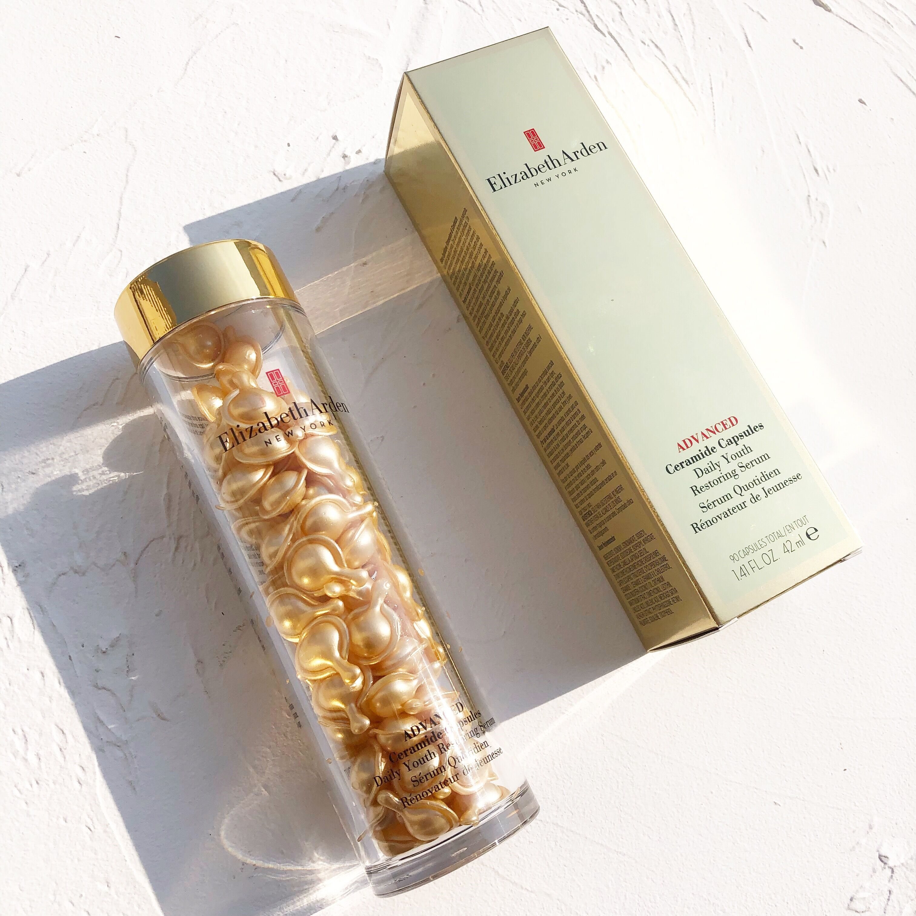 香港代购  elizabeth arden雅顿 黄金导航面部胶囊面胶 90粒 60粒