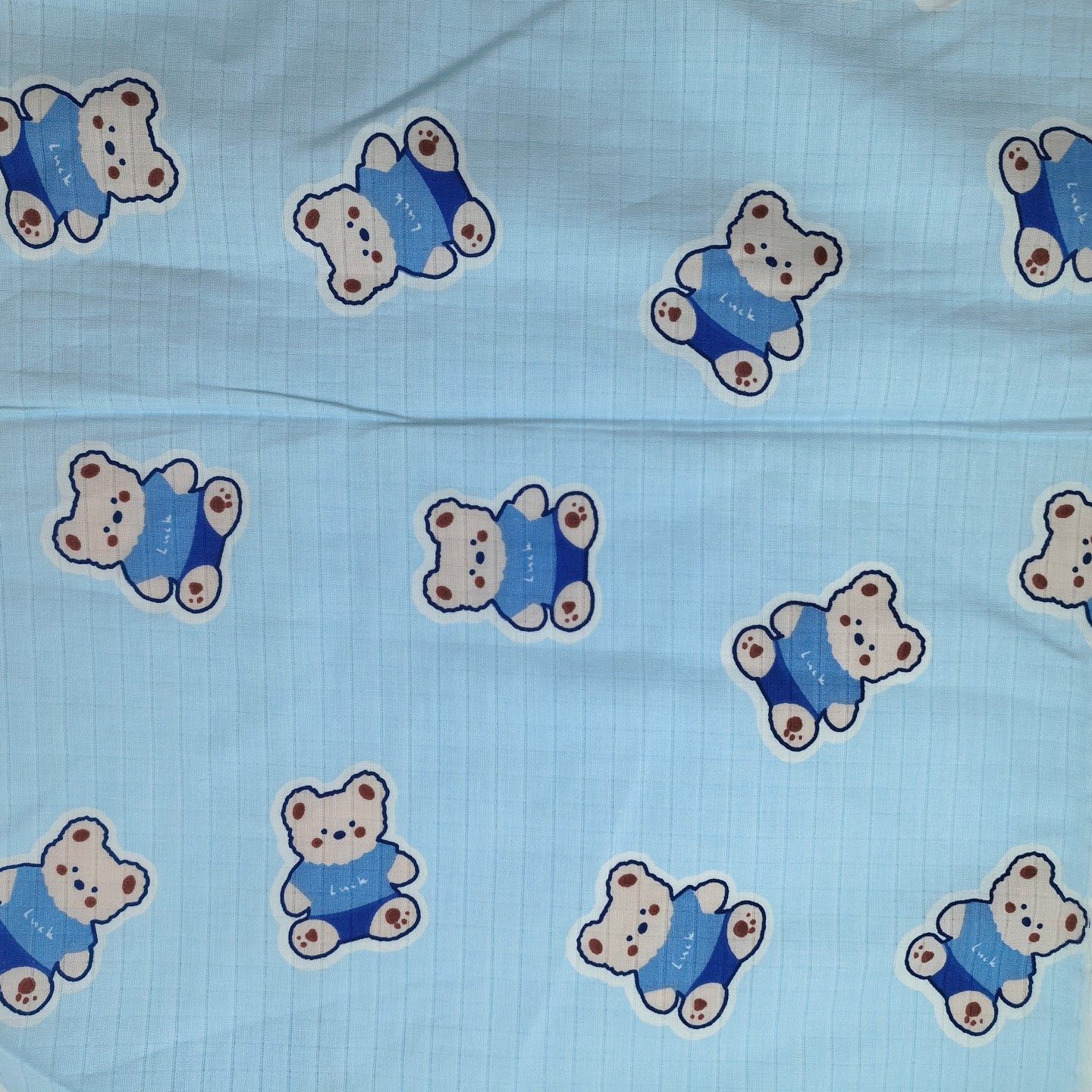 【娃衣布】A类双层纱布 【luck 小熊】手工娃衣T恤宝宝面料,居家布艺,海绵垫/布料/面料/手工diy,淘宝优惠券,粉丝福利购,淘宝优惠卷