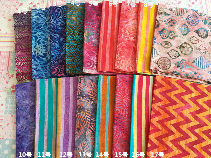 绝版 美国进口全棉布料 ROBERTKAUFMAN 绝美蜡染 明快色系可单选