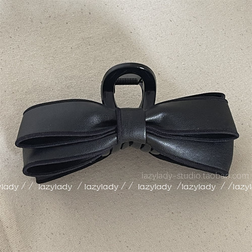 软PU皮质的优雅鲨鱼夹大号