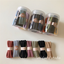 21个哦~送收纳盒！软软糯糯的发绳素色无接缝基础款头绳皮筋发绳