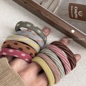 送盒子 发绳发圈头绳 不起白筋 5个装 圈不是很大但是弹力好