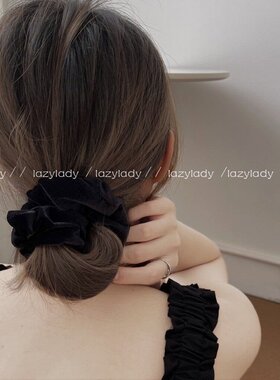 lazylady发绳丝绒法式风